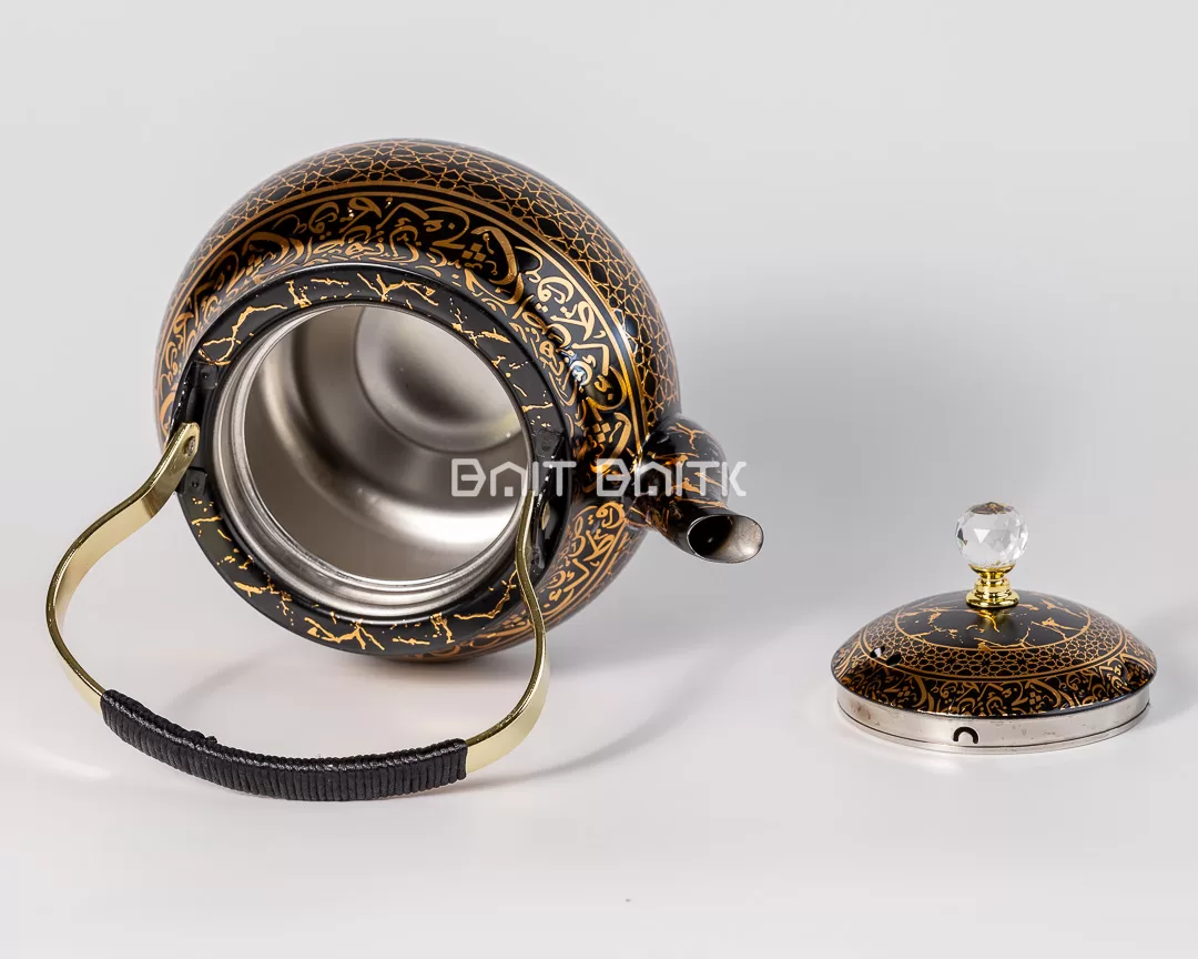 داخل إبريق الشاي ستانلس ستيل مع الغطاء الكريستالي – موديل SK-3395