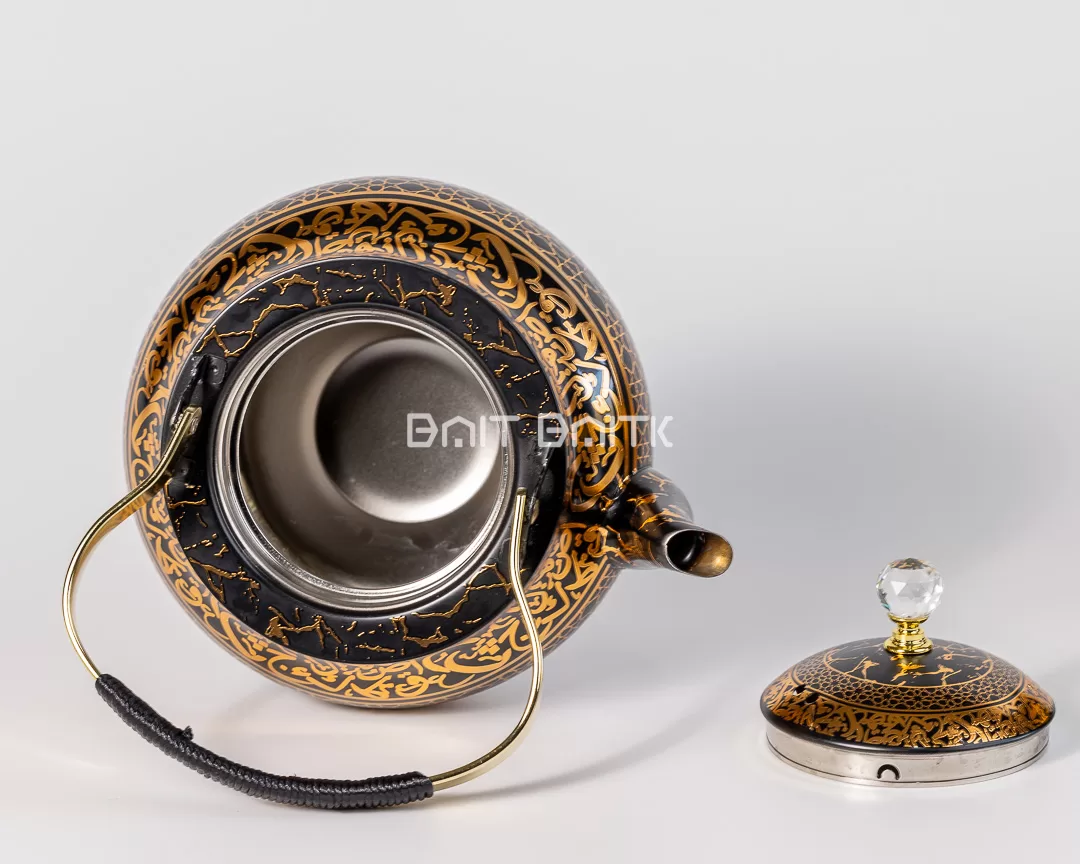 Top view stainless steel interior Arabic patterned tea pot 2.0L SK-3396