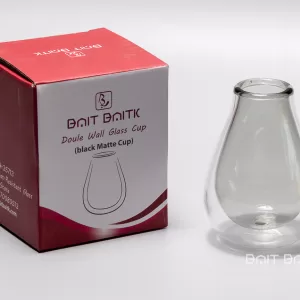 Bait Baitk double wall glass cup with red box packaging
