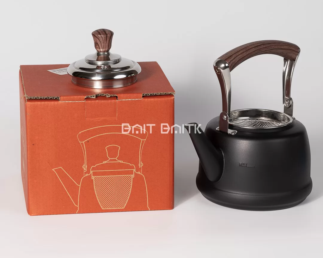 1.5L whistling kettle matte black BD606 with box